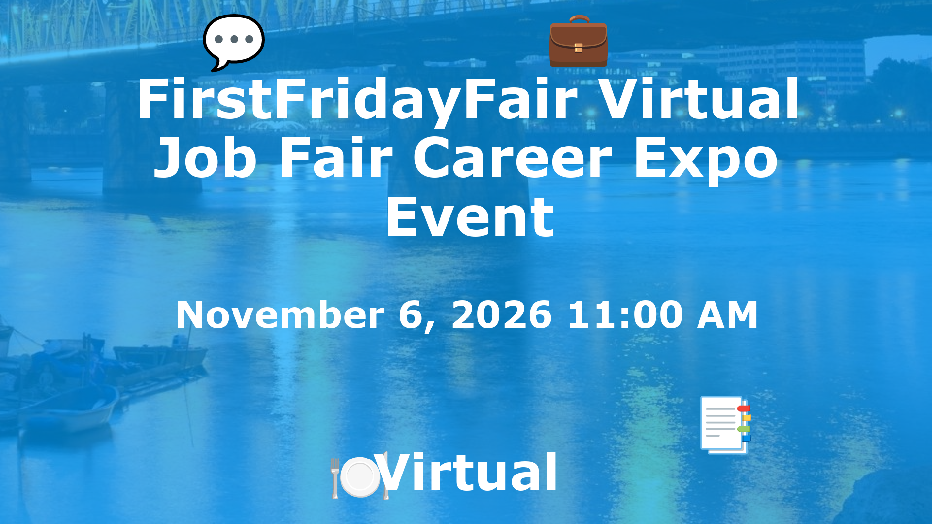 FirstFridayFair Virtual Job Fair Career Expo Event event image